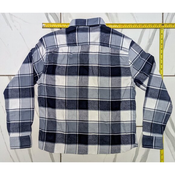 Men’s American Eagle Flannel Shirt comfy  blue white gray size small - Picture 4 of 4